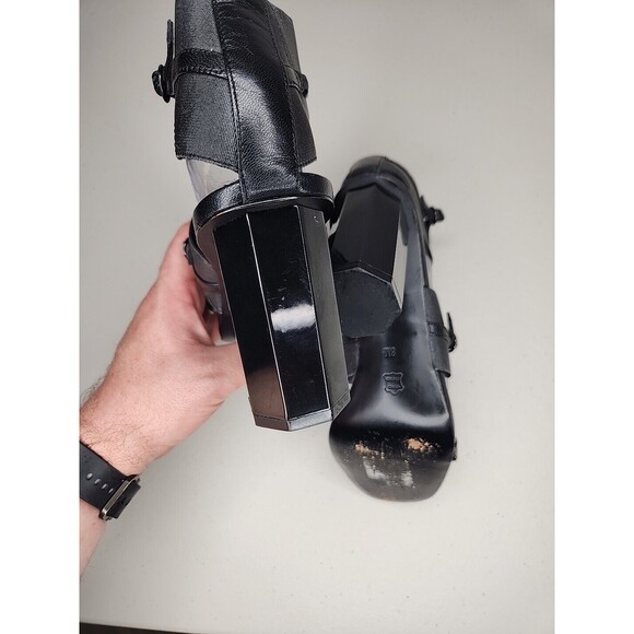 Donald J Pliner Women's Black Strappy Ankle Strap Heels Pumps Sandals - Size 8 M - Picture 9 of 10